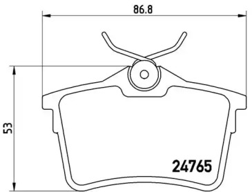 Комплект тормозных колодок (A.B.S.: P61084)