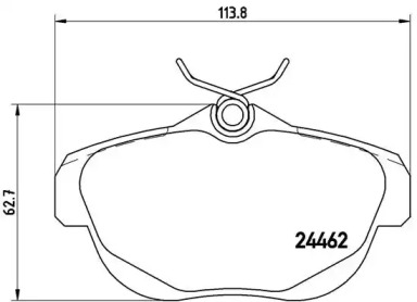 Комплект тормозных колодок (A.B.S.: P61087)