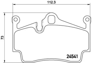 Комплект тормозных колодок (A.B.S.: P65028)