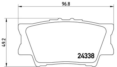 Комплект тормозных колодок (A.B.S.: P83089)