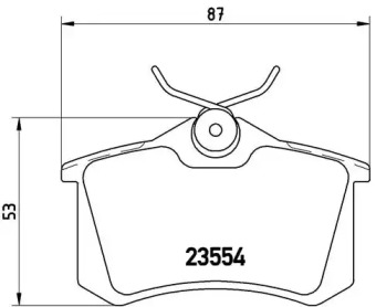 Комплект тормозных колодок (A.B.S.: P85020)