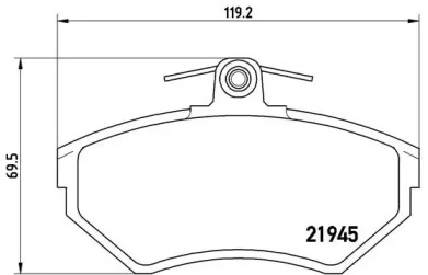 Комплект тормозных колодок (A.B.S.: P85032)