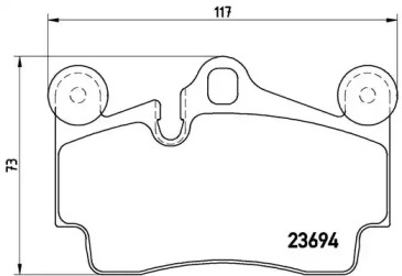 Комплект тормозных колодок (A.B.S.: P85070)