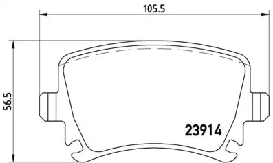 Комплект тормозных колодок (A.B.S.: P85095)