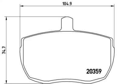 Комплект тормозных колодок (A.B.S.: PA6001)