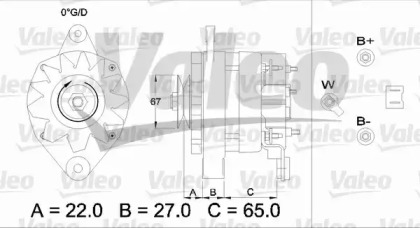 Генератор (VALEO: 433447)