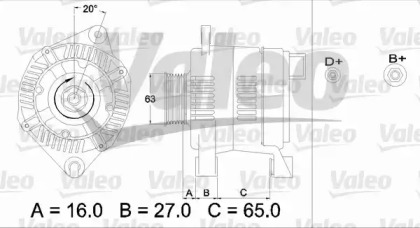 Генератор (VALEO: 436338)