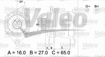 Генератор (VALEO: 436340)