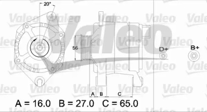 Генератор (VALEO: 436366)