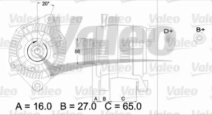 Генератор (VALEO: 436474)