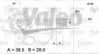 Генератор (VALEO: 436487)