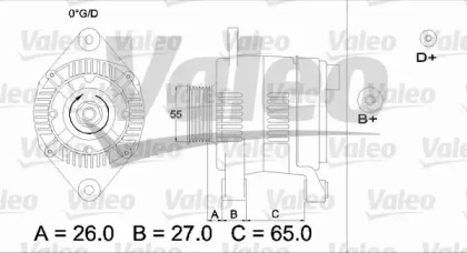 Генератор (VALEO: 436636)