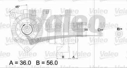 Генератор (VALEO: 436642)