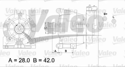 Генератор (VALEO: 436732)