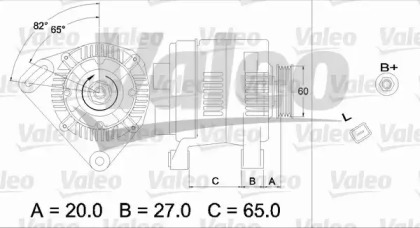 Генератор (VALEO: 437119)