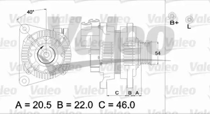 Генератор (VALEO: 437171)