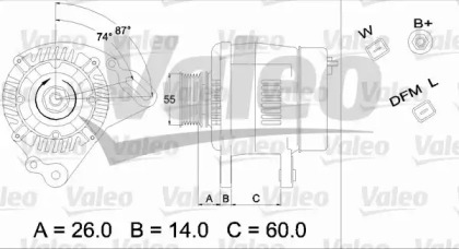 Генератор (VALEO: 437172)