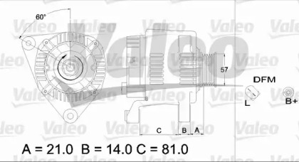 Генератор (VALEO: 437176)