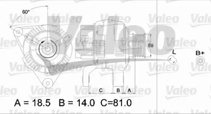 Генератор (VALEO: 437189)