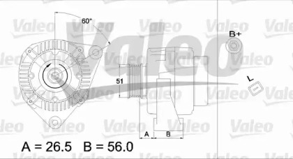 Генератор (VALEO: 437224)