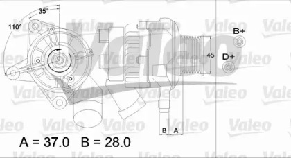 Генератор (VALEO: 437331)