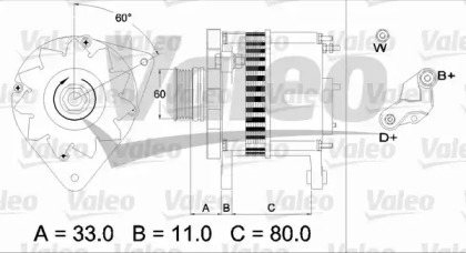 Генератор (VALEO: 437382)