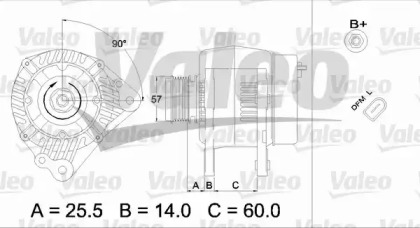 Генератор (VALEO: 437395)