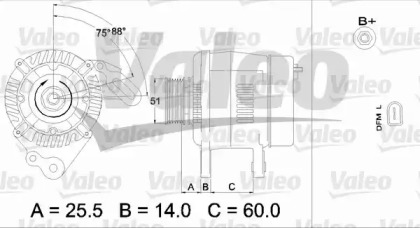 Генератор (VALEO: 437398)