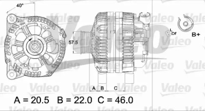 Генератор (VALEO: 437436)