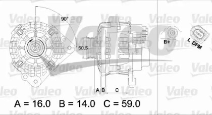 Генератор (VALEO: 437445)