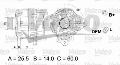 Генератор (VALEO: 437469)