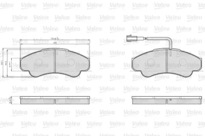 Комплект тормозных колодок (VALEO: 872919)