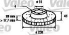 Тормозной диск (VALEO: 186213)