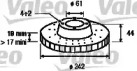 Тормозной диск (VALEO: 186431)