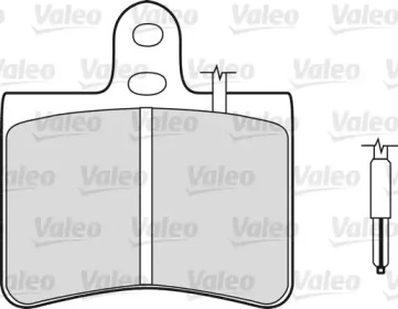 Комплект тормозных колодок (VALEO: 540054)