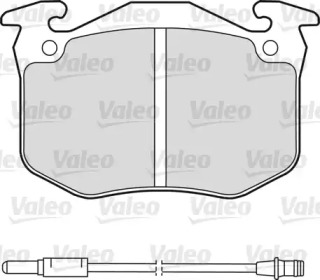 Комплект тормозных колодок (VALEO: 598175)