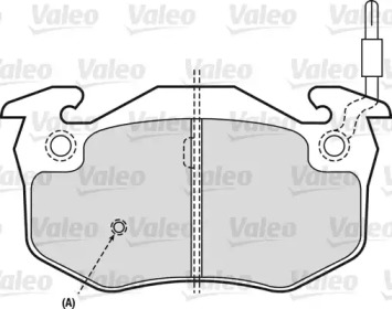 Комплект тормозных колодок (VALEO: 540308)