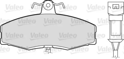 Комплект тормозных колодок (VALEO: 598169)