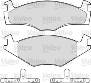 Комплект тормозных колодок (VALEO: 551027)