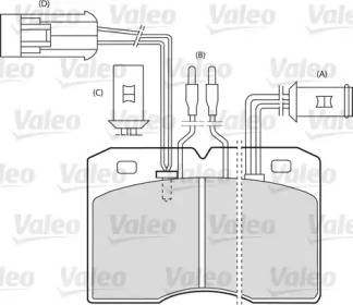 Комплект тормозных колодок (VALEO: 540435)