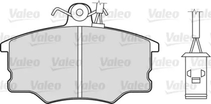 Комплект тормозных колодок (VALEO: 598003)