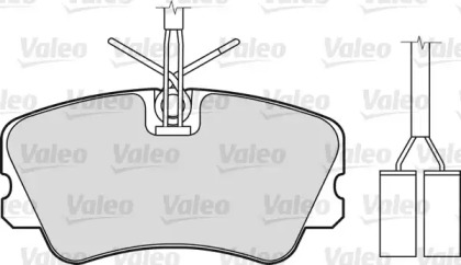 Комплект тормозных колодок (VALEO: 598008)