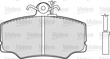 Комплект тормозных колодок (VALEO: 540495)