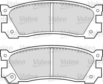 Комплект тормозных колодок (VALEO: 551729)