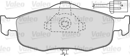 Комплект тормозных колодок (VALEO: 540556)