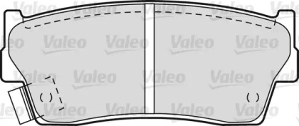 Комплект тормозных колодок (VALEO: 551755)