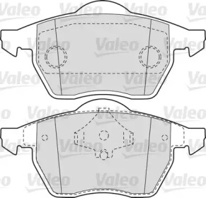 Комплект тормозных колодок (VALEO: 540858)