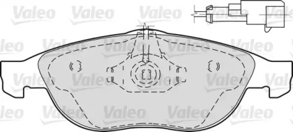 Комплект тормозных колодок (VALEO: 540888)