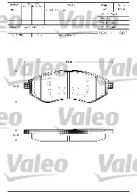 Комплект тормозных колодок (VALEO: 601305)