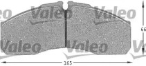 Комплект тормозных колодок (VALEO: 541663)